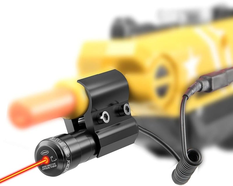 Geyet Salt Laser Beam Sight Compatible for Fly Salt Gun 2.0 3.0 & 4.0 Salt Airsoft Rifle and Splatter Gun, Laser Bug-Beam Sight for BB Pump's Accessories Hunting (Not Included Salt Gun) - Image 1